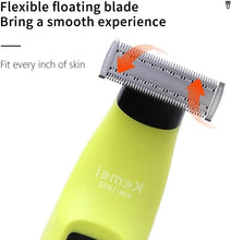 Load image into Gallery viewer, kemei Electric Beard Trimmer for Men Waterproof Cordless USB Rechargeable Hair Trimmer
