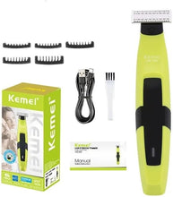 Load image into Gallery viewer, kemei Electric Beard Trimmer for Men Waterproof Cordless USB Rechargeable Hair Trimmer
