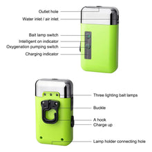 Load image into Gallery viewer, 3 in 1 Fishing Tap and Oxygen Pump Tool, Three in One Water Tap with LED Light, Portable Fish Aquarium Air Pump
