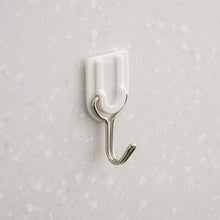 Load image into Gallery viewer, Small Hooks White Mini U-shaped Plastic Sticky Hooks Strong Non-marking Set of 13
