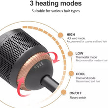 Load image into Gallery viewer, Joy 2 In 1 Professional Hair Dryer Brush Negative Ion Blow Dryer Straightening
