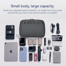 Load image into Gallery viewer, Brave Travel Bag, Electronic Organizer Storage Bag Includes Power Bank, Charger and Charging Cable
