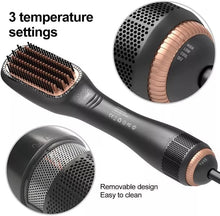 Load image into Gallery viewer, Joy 2 In 1 Professional Hair Dryer Brush Negative Ion Blow Dryer Straightening
