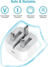 Load image into Gallery viewer, N York Usb 20w Type C To Lighting With Wall Charger
