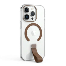 Load image into Gallery viewer, iPhone case with clear Magnetic Protection Case Hanging Rope Finger

