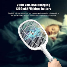 Load image into Gallery viewer, Electric Mosquito Swatter Rechargeable Mosquito Swatter For Indoor And Outdoor
