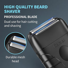 Load image into Gallery viewer, KEMEI Professional Electric Foil Shaver for Men, Beard Trimmer &amp; Men's Grooming Tool
