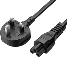 Load image into Gallery viewer, Tecsa 1.8m Laptop Power Cable - Black, 3 Pin
