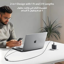 Load image into Gallery viewer, Anker USB C Cable, 4ft 2-in-1 USB C to USB C Cable 140W Max, Fast Charging

