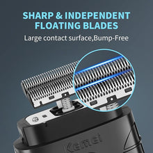 Load image into Gallery viewer, KEMEI Professional Electric Foil Shaver for Men, Beard Trimmer &amp; Men's Grooming Tool

