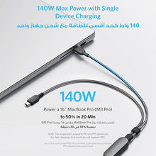 Load image into Gallery viewer, Anker USB C Cable, 4ft 2-in-1 USB C to USB C Cable 140W Max, Fast Charging
