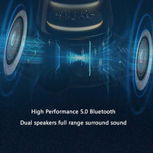 Load image into Gallery viewer, Bluetooth Speaker Table Desk Lamp Clock Audio RGB Rhythm Atmosphere Light Waterfall Bass Wireless Speakers
