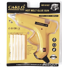 Load image into Gallery viewer, CARLO Professional Hot Melt Glue Gun with 5 Pieces Glue Stick
