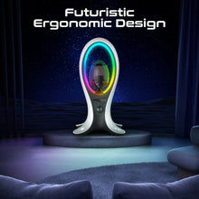 Load image into Gallery viewer, promate Dynamic High Fidelity Dual Mode RGB Speaker w/ Headphone Stand &amp; USB Hub
