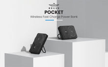 Load image into Gallery viewer, Brave Pocket Wireless Fast Charger Power Bank 10000 mAh
