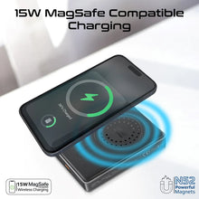 Load image into Gallery viewer, promate 10000mAh Ultra-Compact Aluminum Crafted MagSafe Compatible Wireless Charging PowerBank
