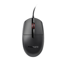 Load image into Gallery viewer, promate ergonomic wired optical mouse 1200dpi
