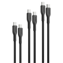 Load image into Gallery viewer, promate 3Pcs High Tensile Strength Data  Charge USB-C Cable kit
