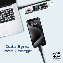 Load image into Gallery viewer, promate 3Pcs High Tensile Strength Data  Charge USB-C Cable kit
