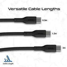 Load image into Gallery viewer, promate 3Pcs High Tensile Strength Data  Charge USB-C Cable kit
