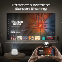 Load image into Gallery viewer, Promate Ultra-Portable 4K Wireless DLP Projector with touch controls
