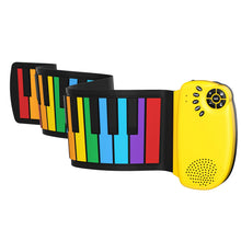 Load image into Gallery viewer, Key Foldable Roll-Up Silicone Electronic Piano with Speaker
