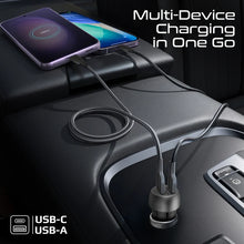 Load image into Gallery viewer, promate 33W Power Delivery Dual Port Car Charger Combo with Ultra-Fast USB-C to Lightning cable
