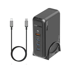 Load image into Gallery viewer, PROMATE 140W Super-Speed GaNFast Charging Station with Power Delivery 3.1 Quick Charge 3.0
