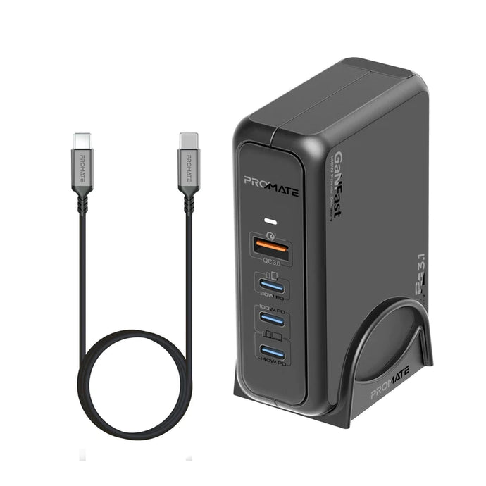 PROMATE 140W Super-Speed GaNFast Charging Station with Power Delivery 3.1 Quick Charge 3.0