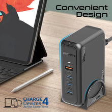 Load image into Gallery viewer, PROMATE 140W Super-Speed GaNFast Charging Station with Power Delivery 3.1 Quick Charge 3.0
