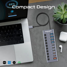 Load image into Gallery viewer, promate 10in1 multiport data charge hub
