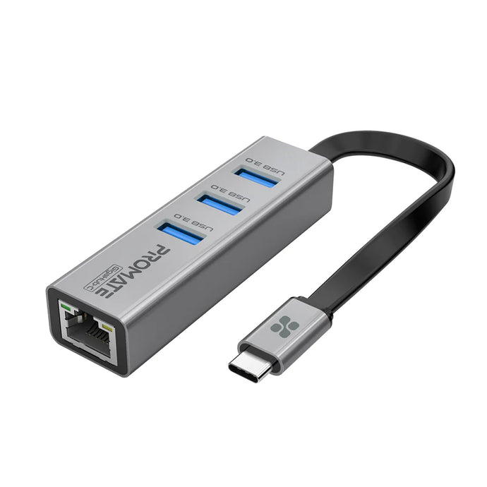 Promate Gigahub-c Usb C Hub With Ethernet Adapter