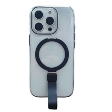 Load image into Gallery viewer, iPhone case with clear Magnetic Protection Case Hanging Rope Finger
