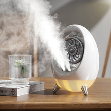 Load image into Gallery viewer, Cooling Fan Desktop USB 2000mAh Sprayer Fan Portable Humidifier Fan With LED Lights
