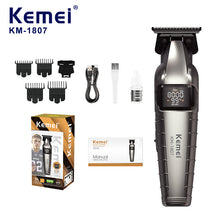 Load image into Gallery viewer, Kemei 10w Strong Powerful Hair Clipper Anti-slip Handle USB Hair Trimmer
