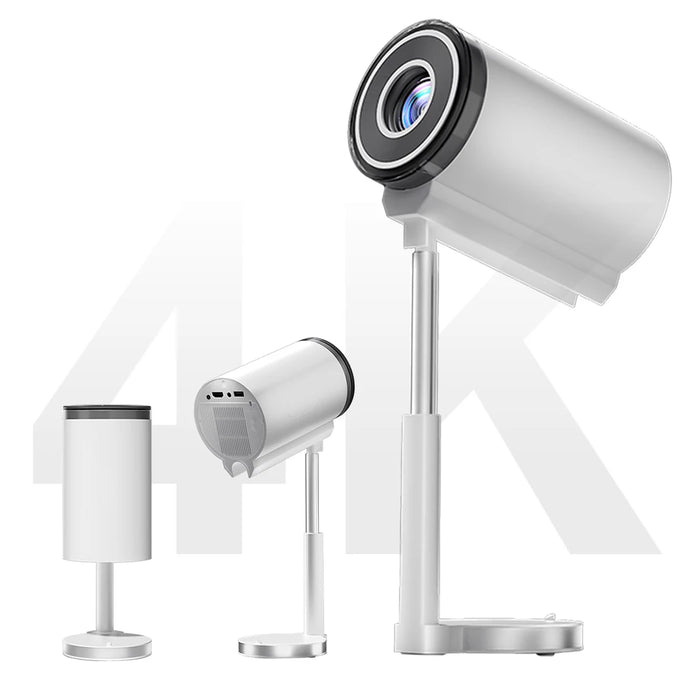 Projector with Wi-Fi  Portable Ceiling Projector, 4K Ultra