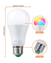 Load image into Gallery viewer, LED Smart RGB  Led Bulbs with Remote Control 24 Color Changing Function 9w
