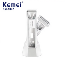 Load image into Gallery viewer, KEMEI Professional Hair Trimmers Clippers Usb Rechargeable Electric Trimmer
