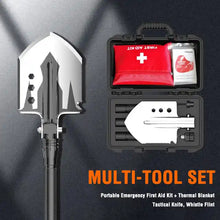 Load image into Gallery viewer, Multifunctional sabers set outdoor camping ax shovel set folding vehicle ax and hammer shovel set
