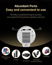 Load image into Gallery viewer, Projector with Wi-Fi  Portable Ceiling Projector, 4K Ultra
