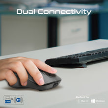 Load image into Gallery viewer, promate dual mode wireless mouse with bluetooth and 2.4ghz connectivity
