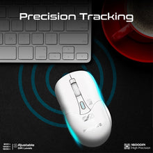 Load image into Gallery viewer, promate dual mode wireless mouse with bluetooth and 2.4ghz connectivity
