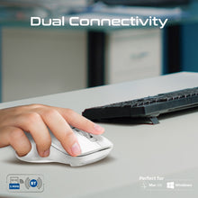 Load image into Gallery viewer, promate dual mode wireless mouse with bluetooth and 2.4ghz connectivity
