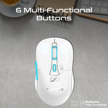 Load image into Gallery viewer, promate dual mode wireless mouse with bluetooth and 2.4ghz connectivity
