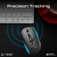 Load image into Gallery viewer, promate dual mode wireless mouse with bluetooth and 2.4ghz connectivity
