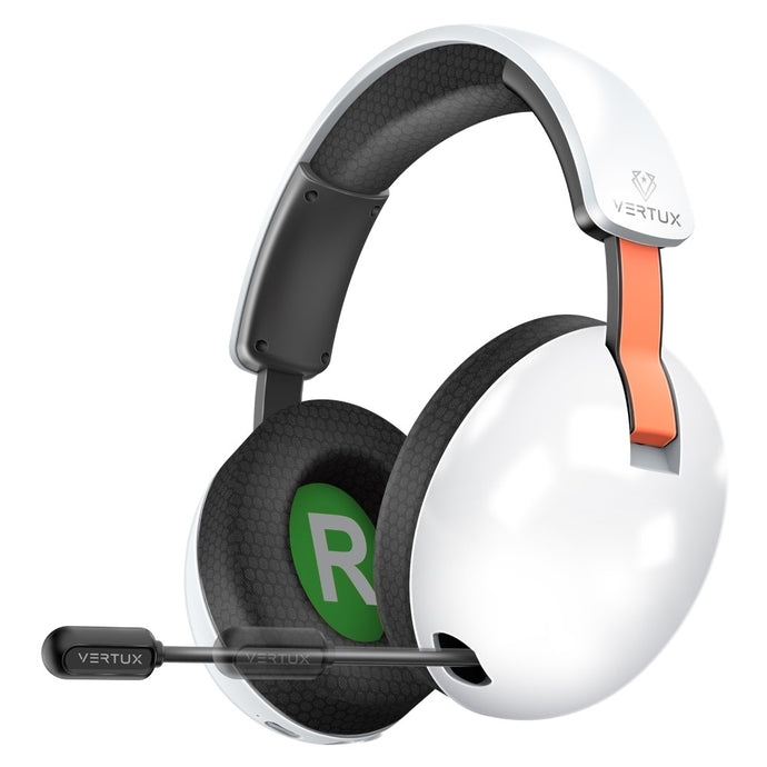 Vertux high performance Tri-mode connectivity gaming headset with reteacatable microphone