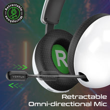 Load image into Gallery viewer, Vertux high performance Tri-mode connectivity gaming headset with reteacatable microphone
