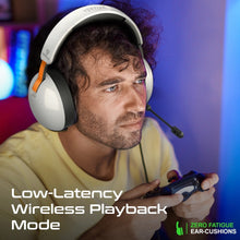 Load image into Gallery viewer, Vertux high performance Tri-mode connectivity gaming headset with reteacatable microphone
