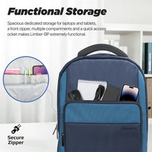 Load image into Gallery viewer, Promate Large Capacity Backpack with Multiple Compartments for 15.6” Laptops
