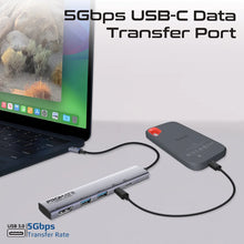 Load image into Gallery viewer, Promate 4K@60Hz Multi-function High-Speed USB-C Hub with 100W Power Delivery
